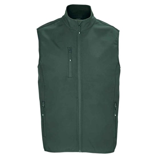 SOLS Heren Falcon Softshell Bodywarmer met rits (Bosgroen) - Image 1