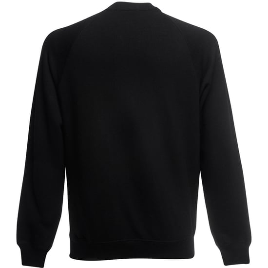 Fruit Of The Loom Kinderen Unisex Raglan mouwen Sweatshirt (Zwart) - Image 2
