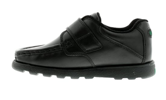 New Boys/Childrens Black Kickers Fragma3 Touch Fastening School Shoes.