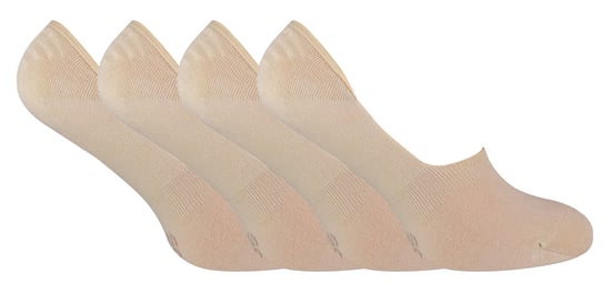 Set van 4 sokken met onzichtbare voering van bamboe voor dames - Natuurlijk - Image 1