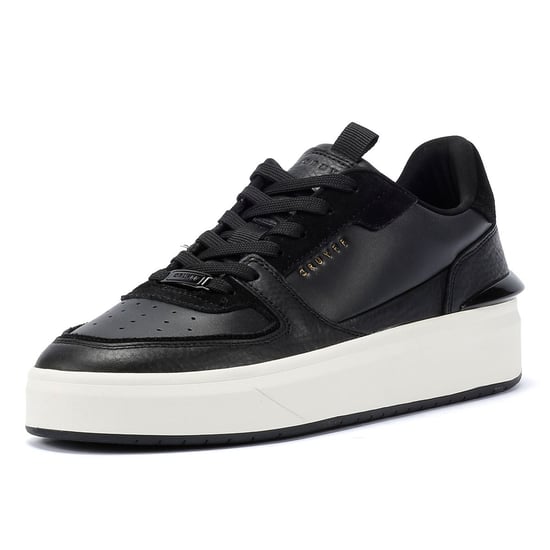 Cruyff Surefire Tennis Leather Heren Zwart/Goud Trainers - Image 3
