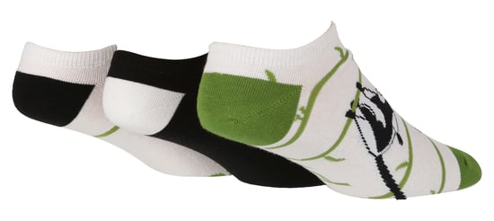 Wild Feet - Set van 3 sneakersokken voor heren | Nieuwigheid - Lemur - Image 1