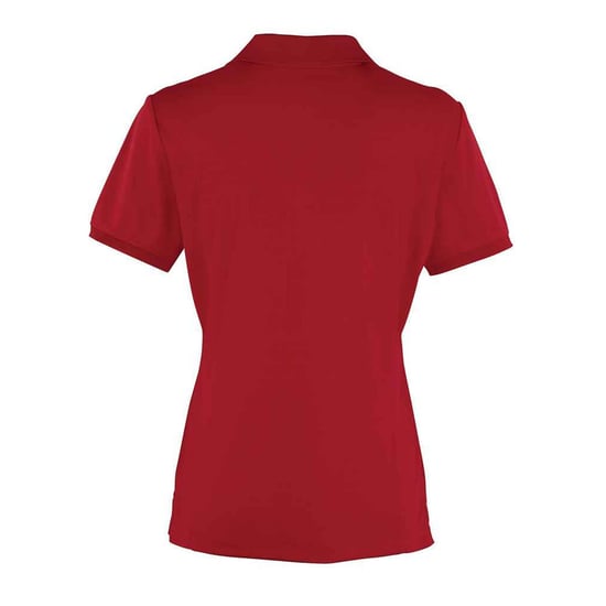 Premier Dames/Dames Coolchecker Piqué Poloshirt (Bourgondië) - Image 2