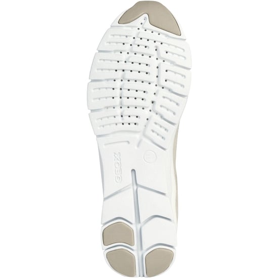 Geox D Sukie B Leren Damestrainers Lichtgrijs - Image 3