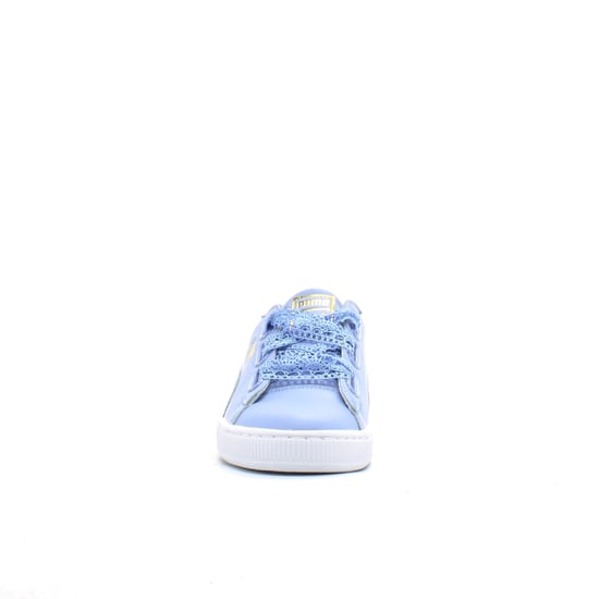 PUMA Basket Heart Crochet Purple Womens Trainers