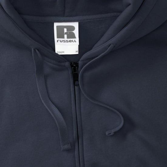 Russell Heren Authentieke Sweatshirt met volledige ritssluiting / Hoodie (Konvooi Grijs) - Image 4