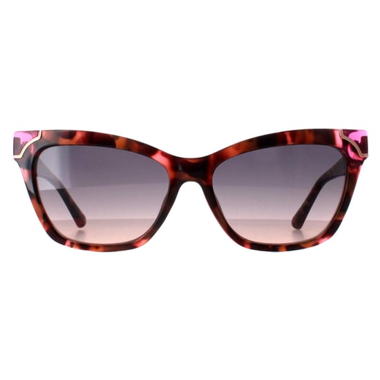 Guess Rectangle Womens Pink Havana Smoke Gradient GU7840