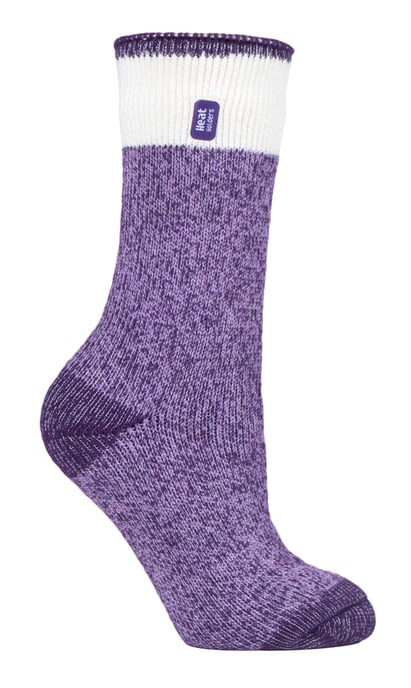 Heat Holders - Dames 2.3 tog thermo wintersokken - Snowdrop Paars - Image 1