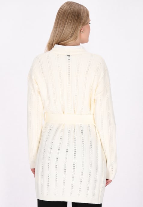 Dreimaster Vest Dames wolwit - Image 4