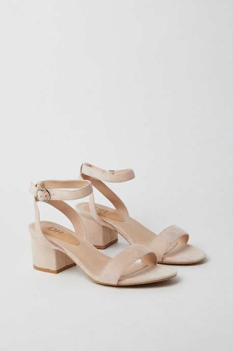 Wide Fit Tommi Barely There Mid Block Heel Sandals - Image 3