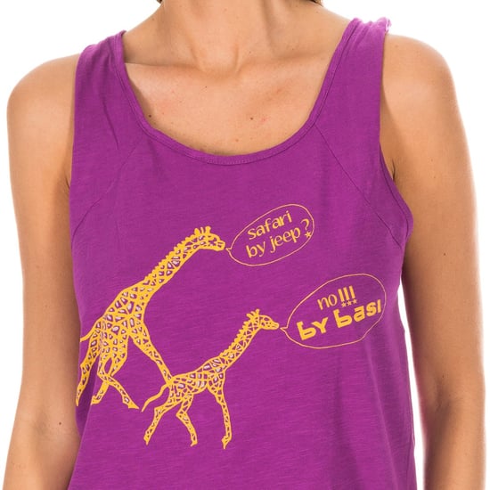 Women's round neck twisted tank top ADM0107