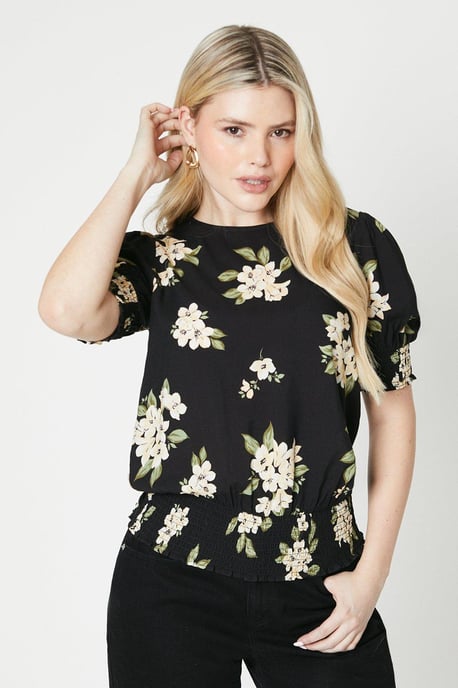 Shirred Hem Blouse - Image 1