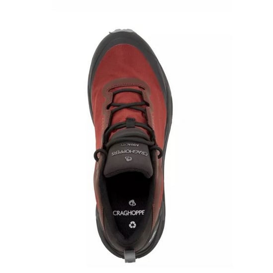 Craghoppers Mens Adflex Shoes (Brick Red/Black)