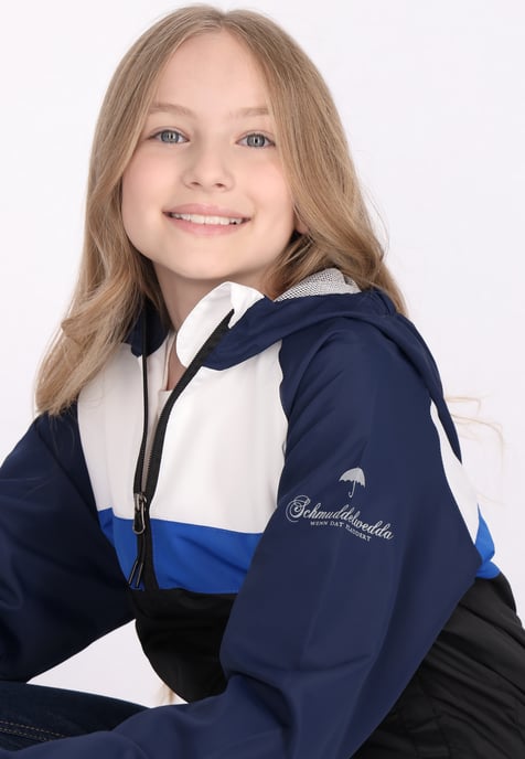 Schmuddelwedda Anorak meisjes (kinderen) marine colorblock - Image 5
