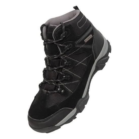 Mountain Warehouse Kinder/kleuterpad suède wandelschoenen (Zwart) - Image 1