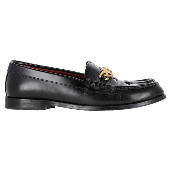 Valentino VCHAIN Loafers in Zwart Leer - Image 1