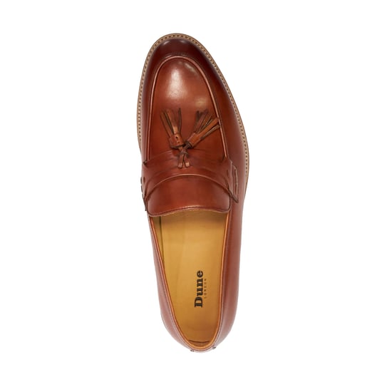Dune heren Simley - Leer contrast zool Tassel Loafers - Image 4