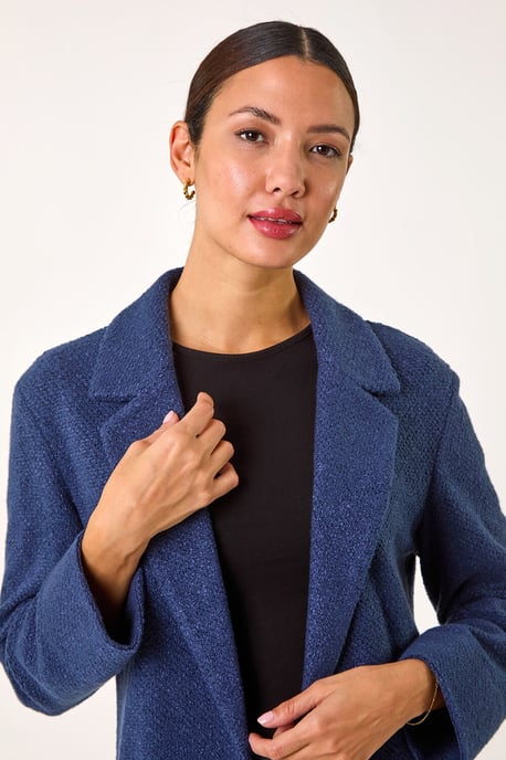Boucle Knit Longline Coatigan