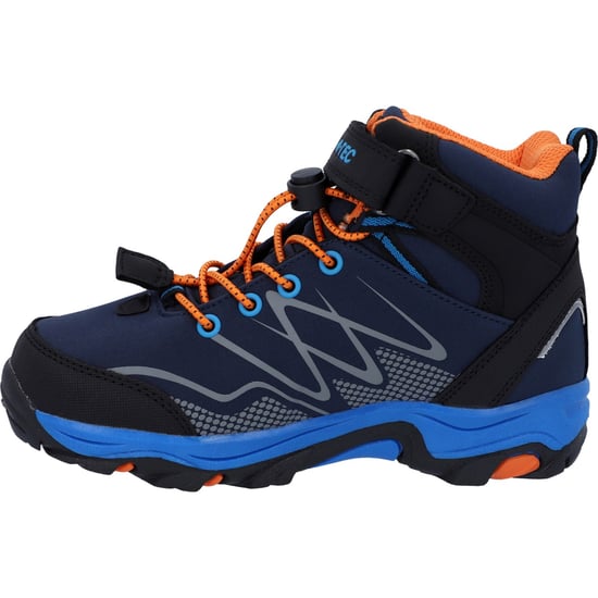 Hi-Tec Blackout Mid Polyester Soft Shell Jongens Marine/Oranje/Meerblauwe Wandelschoenen - Image 5