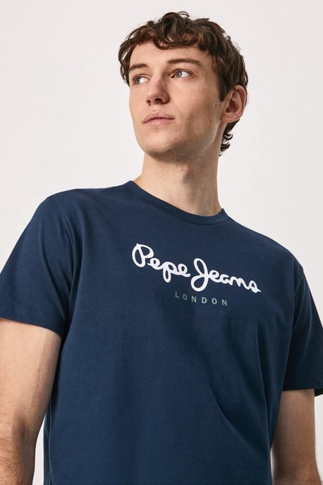 Eggo Logo T-shirt Marineblauw - Image 3