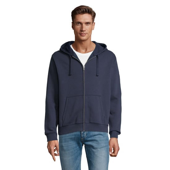 SOLS Heren Spike Full Zip Hoodie (Franse marine) - Image 1