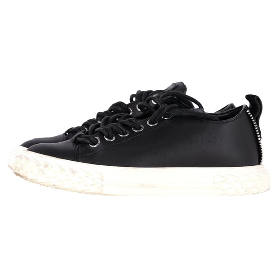 Giuseppe Zanotti Blabber Lage Sneakers in Zwart Leer - Image 4