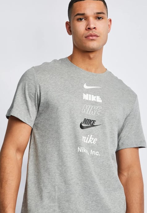 Nike Stack Logo Heren T-shirt in grijs - Image 4