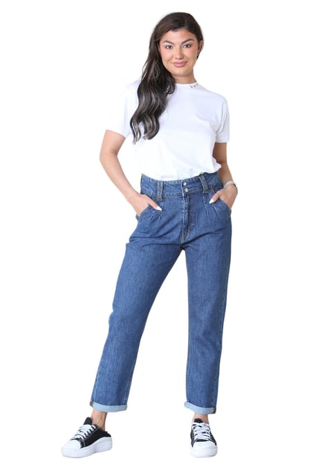 MYT Womens boyfriend jeans in blauw - Image 4