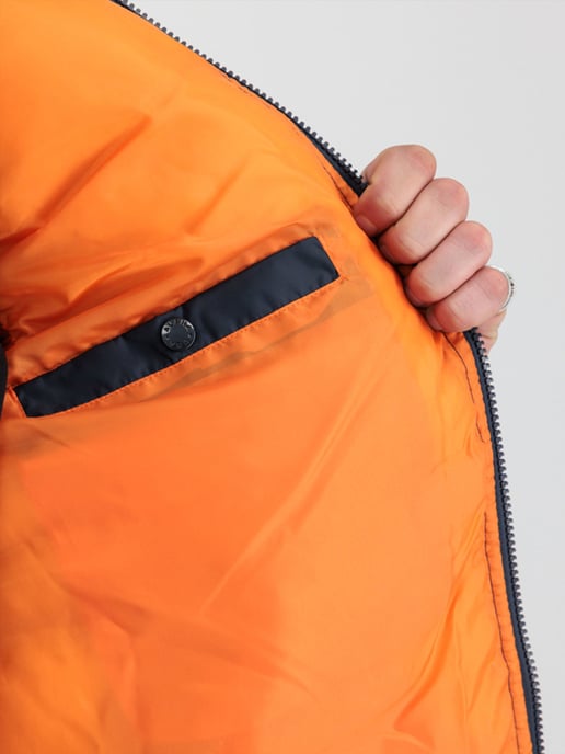 Alpha Industries Gewatteerde Hoodie Vest FD Blauw - Image 6