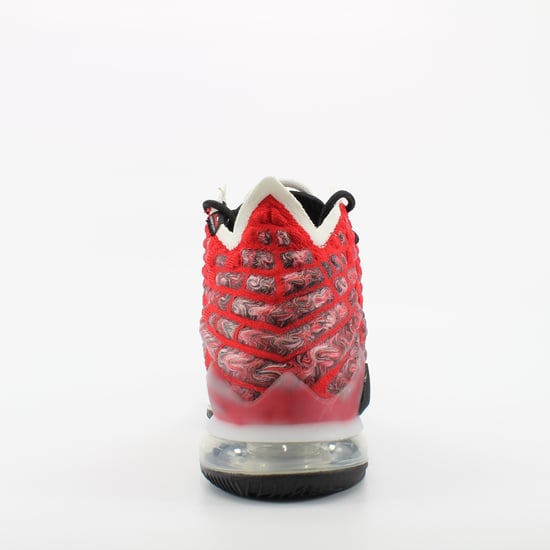 Nike Lebron XVII Red Textile Lace Up Mens Trainers BQ3177 601