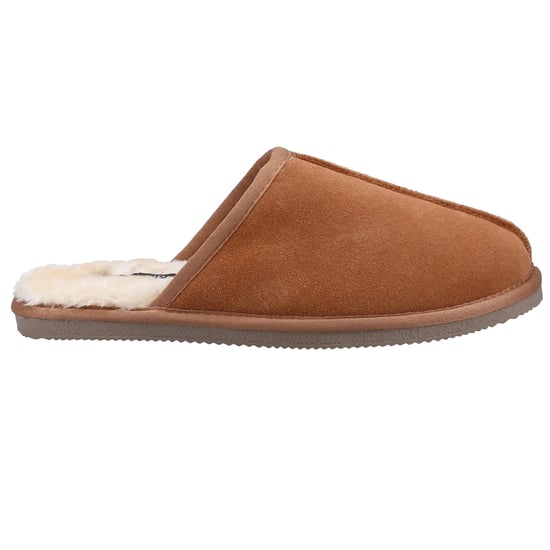 Hush Puppies Heren Coady Suede Slippers (Tan) - Image 3