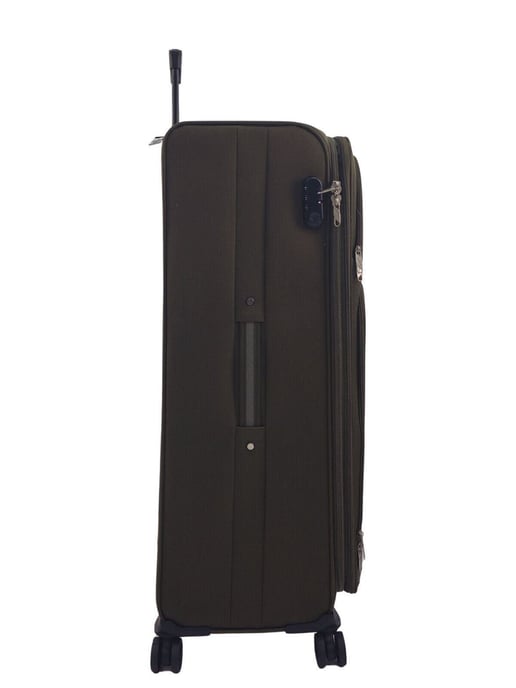 Soft Extra Large 8 Wheel Luggage Light Travel Suitcase