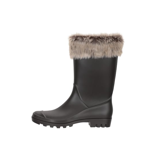 Mountain Warehouse Dames/Dames Faux Fur Gevoerde Wellington Laarzen (Beige) - Image 2