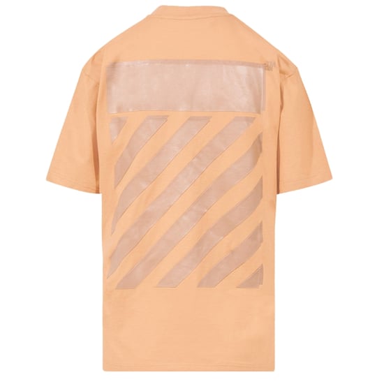 Off-White Diag Regular Fit Brown T-Shirt