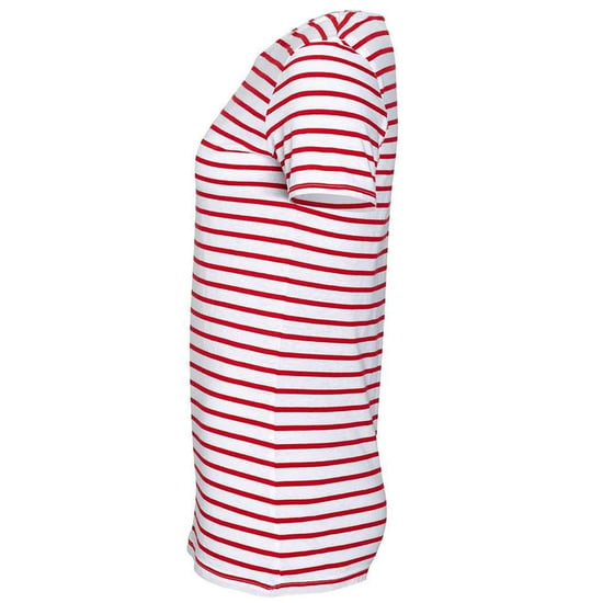 SOLS Dames/Dames Miles Gestreept Rond Hals T-shirt (Wit/rood) - Image 3