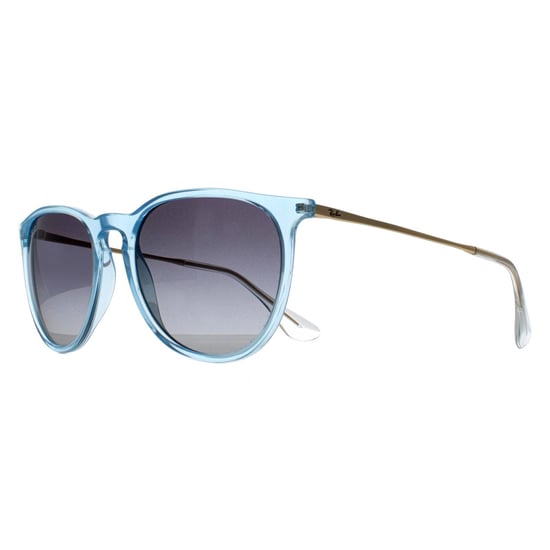Ray-Ban Round Womens Transparent Light Blue Grey Blue Gradient RB4171 Erika