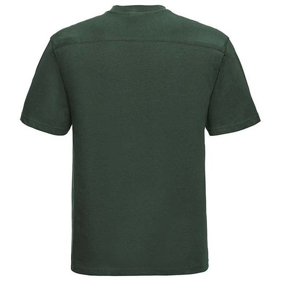 Russell Europa Heren Werkkleding Korte Mouwen Katoenen T-Shirt (Fles groen) - Image 2