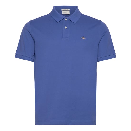 Gant Polo SS Regular Shield Pique Polo Blauw - Image 1