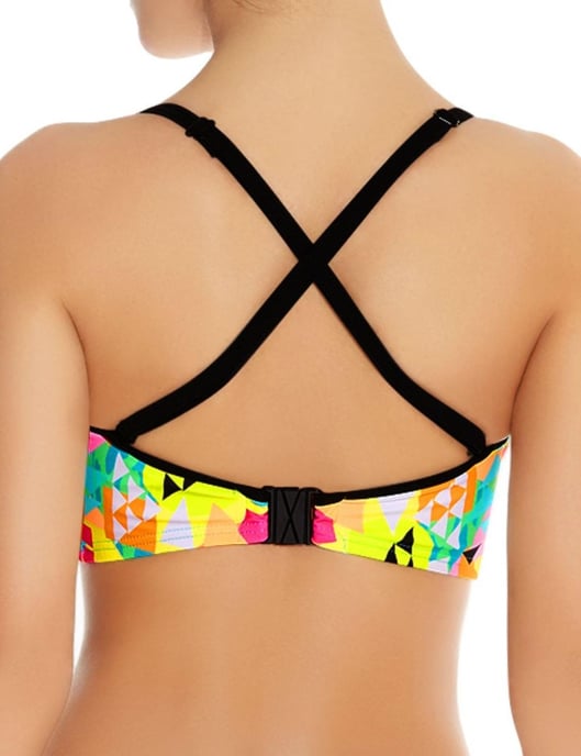 Freya Tribal Trax Padded Bandeau Bikini Top Neo