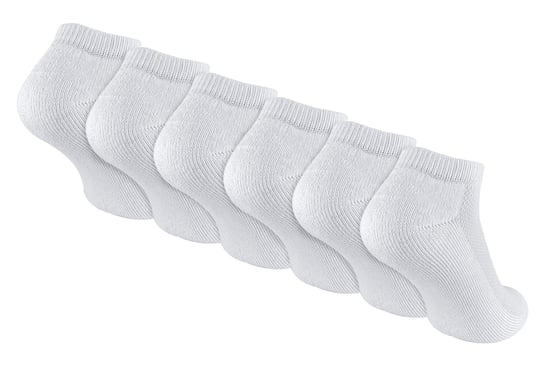 Sock Snob - 6 Paar Jongens Bamboe Trainer Sokken voor Jongens en Meisjes - Wit - Image 1