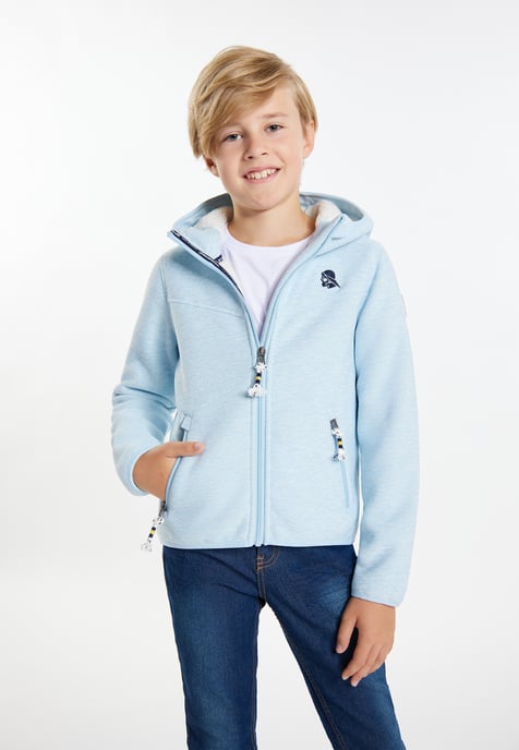 Schmuddelwedda Gebreide fleeceblouse Jongens IJsblauw gemêleerd - Image 3