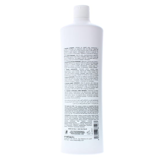 Fanola No Yellow Shampoo 1000ml Ideal For Grey Superlightened Or Decoloured Hair