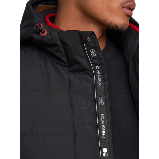 Crosshatch Heren Kampnew Gilet met reliëf (Zwart) - Image 3