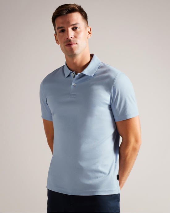 Ted Baker Zeiter Heren Korte Mouwen Slim Fit Zachte Touch Polo - Image 1