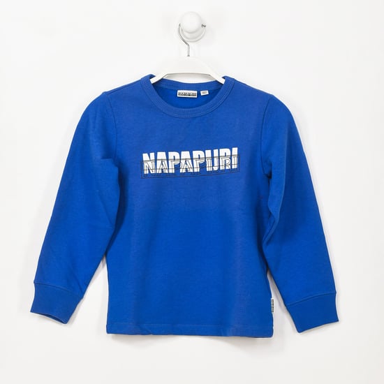 GA4EPW boy's long-sleeved crew-neck sweatshirt