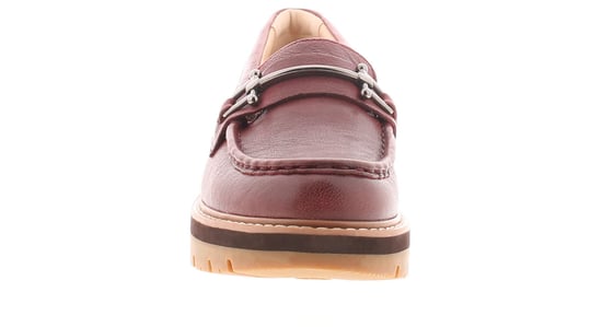 Clarks Dames Hakken Orianna Bit Leer Instapper rood - Image 3
