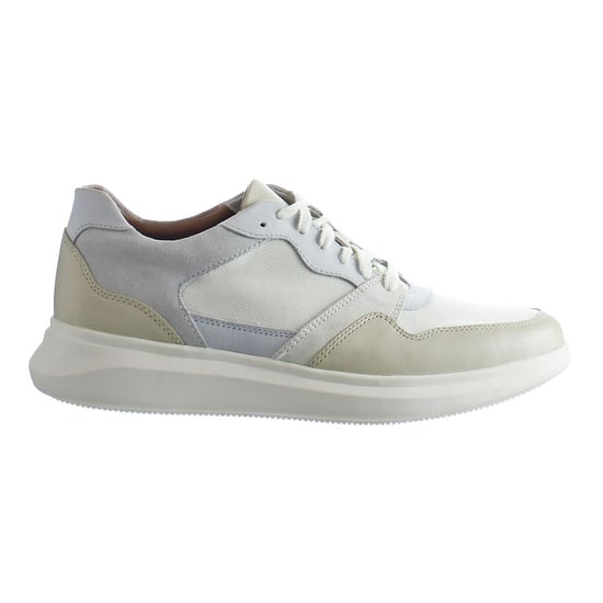 Clarks Un Globe Run Heren Wit Trainers - Image 1