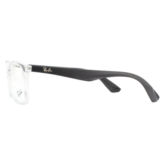 Ray-Ban Rechthoekige Transparante en Zwarte Unisex Vrouwen Brilbonnen - Image 3