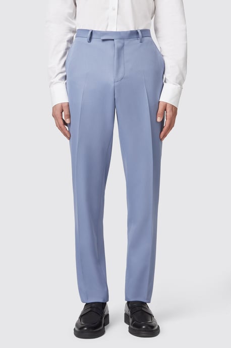 Buscot Slim Fit Blue Trousers