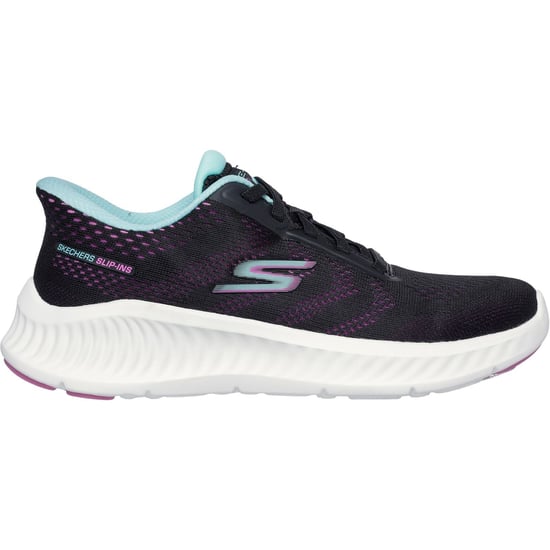 Skechers Go Walk Now Khloe Textile Damestrainers Zwart/Paars - Image 2